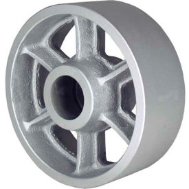 RWM Casters CIR-0420-08 RWM Casters 4" x 2" Cast Iron Wheel with Roller Bearing for 1/2" Axle - CIR-0420-08 image.