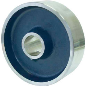 RWM Casters FSR-0415-08 RWM Casters 4" x 1-1/2" Forged Steel Wheel with Roller Bearing - FSR-0415-08 - 1/2" Axle image.