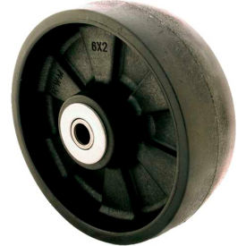RWM Casters PNR-0520-08 RWM Casters 5" x 2" Pinnacle Thermoplastic Wheel with Roller Bearing for 1/2" Axle - PNR-0520-08 image.
