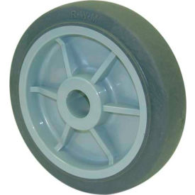 RWM Casters RPR-0620-08 RWM Casters 6" x 2" Performance TPR Wheel with Roller Bearing for 1/2" Axle - RPR-0620-08 image.