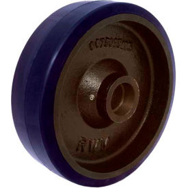 RWM Casters UIB-0412-05 RWM Casters 4" x 1-1/4" Urethane on Iron Wheel with Roller Bearing for 5/16" Axle - UIB-0412-05 image.