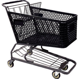 Plastic Shopping Cart, 200 Liter Capacity, Large, Gray view 2