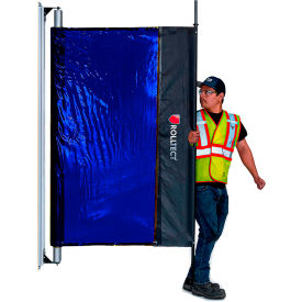 Shaver Industries RollTect™ Retractable Weld Screen - 5.5' x 20' Semi Blue Weld Shade