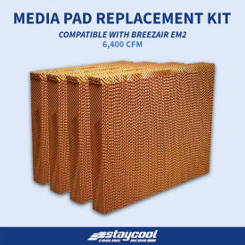 Staycool Cooling Media For Breezaire EM2 Evaporative Cooler 31-1/2"W x 25"H x 3-1/2"D 