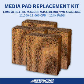 Staycool Cooling Media For Adobe Mastercool/PMI Aerocool Evaporative Cooler 48"W x 44-1/2"H x 12"D 