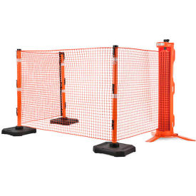 Ideal Warehouse RapidRoll™ Portable Barrier Wheeled System 50' Safety Orange Fencing 70-7050