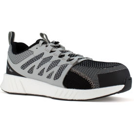 Reebok Athletic Work Shoe, Ultraknit & Flexweave&trade;, Gray & White, 11W