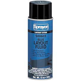 Krylon Products Group-Sherwin-Williams SC0603000 Sprayon SP603 Blue Layout Dye, 12 oz. Aerosol Can - SC0603000 image.