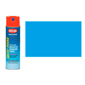 Krylon Products Group-Sherwin-Williams A03620004 Krylon Industrial Quik-Mark Wb Inverted Marking Paint Fluor. Caution Blue - A03620004 image.