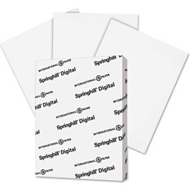 Springhill 15101 Springhill® Digital Index White Card Stock 15101, 90 lbs, 8-1/2" x 11", White, 250/Pack image.