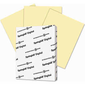 Springhill® Digital Vellum Bristol Color Cvr 36000 8-1/2"" x 11"" Canary 250/Pack