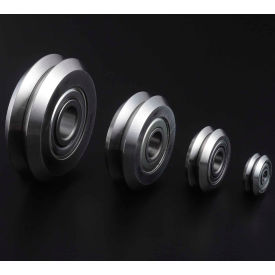 Smt GW1SSX SMT GW1SSX Guide Wheel Bearing,Stainless Steel,Double Sealed,OD 19.58mm,Bore 4.762/4.754mm,Metric image.