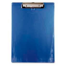 Saunders Mfg 439 Saunders Recycled Plastic Clipboard with Low Profile Clip, 8-1/2" x 11", Ice Blue image.
