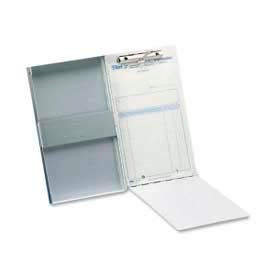 Saunders Mfg 10507 Saunders Recycled Aluminum Forms Holder, Side Opening, 5-5/8" x 9-1/2", Silver image.