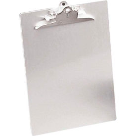Saunders Recycled Aluminum Clipboard with Antimicrobial Protection 8-1/2"" x 12"" Silver