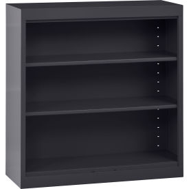 Sandusky® Elite Bookcase Assembled 36""W x 12""D x 36""H Textured Black