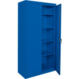 Sandusky® Classic Medium Duty Storage Cabinet 24 Gauge 36"W x 18"D x 72"H Blue 