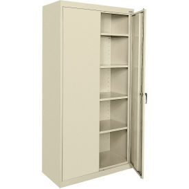 Sandusky® Classic Tall Storage Cabinet 36""W x 18""D x 72""H Putty All-Welded