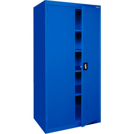 Sandusky® Elite Heavy Duty Storage Cabinet 22 Gauge 36"W x 18"D x 72"H Blue 