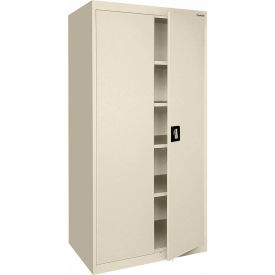 Sandusky® Elite Heavy Duty Tall Storage Cabinet 22 Gauge 36""W x 18""D x 72""H Putty