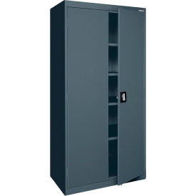 Sandusky® Elite Heavy Duty Storage Cabinet 22 Gauge 36"W x 24"D x 72"H Charcoal 
