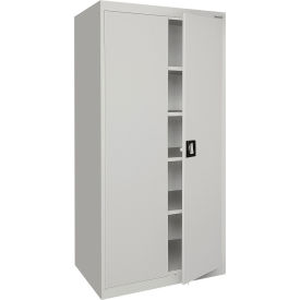 Sandusky® Elite Heavy Duty Tall Storage Cabinet 22 Gauge 36""W x 24""D x 72""H Dove Gray