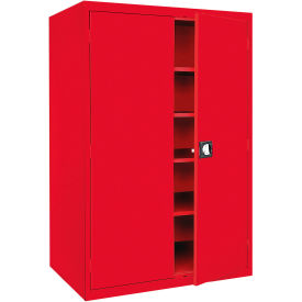 Sandusky® Elite Heavy Duty Storage Cabinet 22 Gauge 46"W x 24"D x 72"H Red 