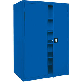 Sandusky® Elite Heavy Duty Storage Cabinet 22 Gauge 46"W x 24"D x 72"H Blue 