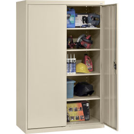 Sandusky® Elite Heavy Duty Tall Storage Cabinet 22 Gauge 46""W x 24""D x 72""H Putty