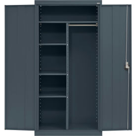 Sandusky® Elite All-Welded Combination Storage Cabinet 36"W x 24"D x 72"H Charcoal 