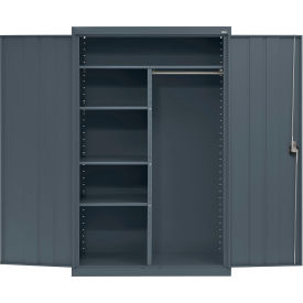 Sandusky® Elite All-Welded Combination Storage Cabinet 46"W x 24"D x 72"H Charcoal 