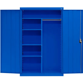 Sandusky® Elite All-Welded Combination Storage Cabinet 46"W x 24"D x 72"H Blue 