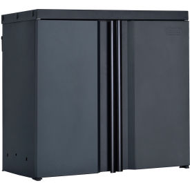 Sandusky® RTA Wall Mount Storage Cabinet 28""W x 14""D x 26""H Unassembled Textured Black