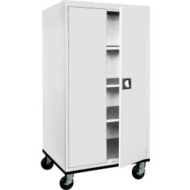 Sandusky® Transport Heavy Duty Storage Cabinet 22 Gauge 36""W x 24""D x 72""H Dove Gray