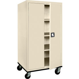 Sandusky® Transport Heavy Duty Storage Cabinet 22 Gauge 36""W x 24""D x 72""H Putty
