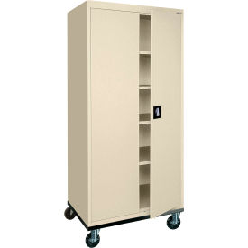 Sandusky® Transport Heavy Duty Storage Cabinet 22 Gauge 36""W x 24""D x 78""H Putty