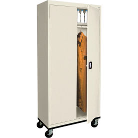 Sandusky® Transport Heavy Duty Wardrobe Cabinet 22 Gauge 36""W x 24""D x 78""H Putty