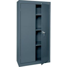 Sandusky® Value Line Light Duty Storage Cabinet 24 Gauge 30"W x 18"D x 66"H Charcoal 