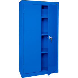 Sandusky® Value Line Light Duty Storage Cabinet 24 Gauge 30"W x 18"D x 66"H Blue 