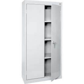 Sandusky® Value Line Light Duty Storage Cabinet 24 Gauge 30"W x 18"D x 72"H Dove Gray 