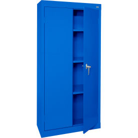 Sandusky® Value Line Light Duty Storage Cabinet 24 Gauge 30"W x 18"D x 72"H Blue 