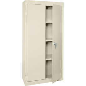 Sandusky® Value Line Light Duty Storage Cabinet 24 Gauge 30"W x 18"D x 72"H Putty 