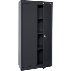 Sandusky® Value Line Storage Cabinet 30""W x 18""D x 72""H Textured Black All-Welded