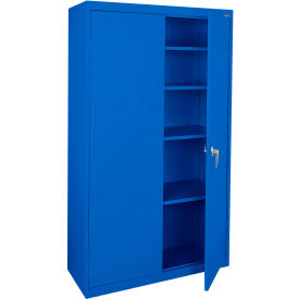 Sandusky® Value Line Light Duty Storage Cabinet 24 Gauge 36"W x 18"D x 72"H Blue 