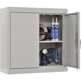 Sandusky® HD Classic Wall Mount Storage Cabinet 24 Gauge 30""W x 12""D x 26""H Dove Gray