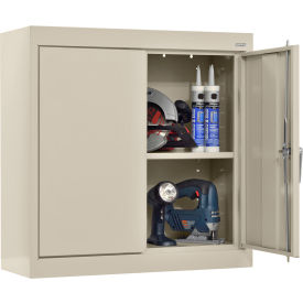 Sandusky® Heavy Duty Classic Wall Mount Storage Cabinet 24 Gauge 30""W x 12""D x 26""H Putty