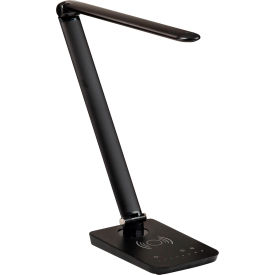 Safco® Vamp LED Wireless Charging Lamp 24W Black 
