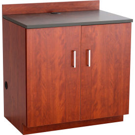 Safco® Hospitality Base Cabinet with 2 Doors 36""W x 25""D x 39""H Mahogany