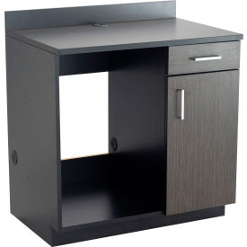 Safco® Hospitality Appliance Base Cabinet with 1 Drawer 36""W x 25""D x 39""H Asian Night/Black