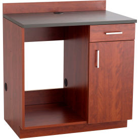 Safco® Hospitality Appliance Base Cabinet with 1 Drawer 36""W x 25""D x 39""H Mahogany